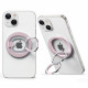 Rožinis magsafe žiedas telefonui su laikikliu pirštui "ESR Halolock Magsafe"