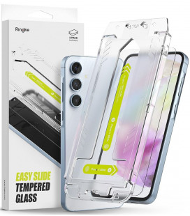 Apsauginis grūdintas stiklas Samsung Galaxy A35 5G telefonui "Ringke Easy Slide 2-Pack"
