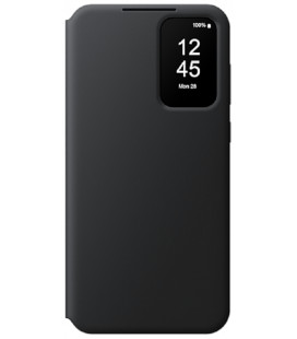 Originalus juodas atverčiamas dėklas "S-View Case" Samsung Galaxy A55 5G telefonui "EF-ZA556CBE"