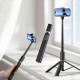 Juoda selfie - asmenukių lazka - trikojis "Tech-Protect L08S Bluetooth Selfie Stick Flexible Tripod"