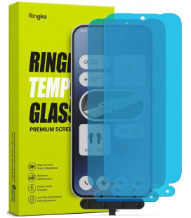 Apsauginis grūdintas stiklas Nothing Phone 2A telefonui "Ringke TG 2-Pack"