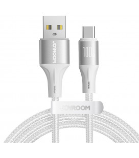 Baltas USB - USB-C laidas 200cm 100W "Joyroom SA25-AC6"