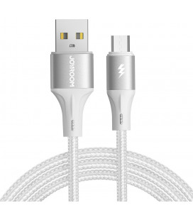 Baltas USB - MicroUSB laidas 120cm 3A "Joyroom SA25-AM3"