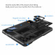 Juodas dėklas Samsung Galaxy Z Fold 5 telefonui "Slide Camera Armor"