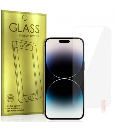 Apsauginis grūdintas stiklas Apple iPhone 15 Pro Max telefonui "Tempered Glass GOLD"