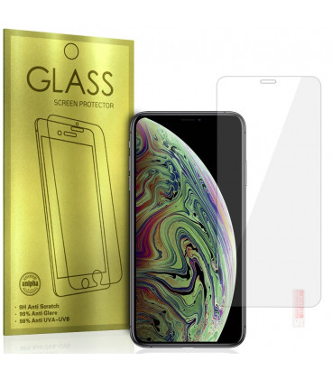 Apsauginis grūdintas stiklas Apple iPhone X / XS telefonui " Tempered Glass GOLD"