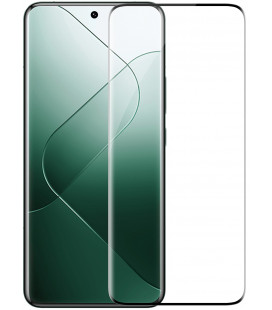 Juodas apsauginis grūdintas stiklas Xiaomi 14 Ultra telefonui "Nillkin Tempered Glass 3D CP+ MAX"