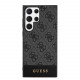 Juodas dėklas Samsung Galaxy S24 Ultra telefonui "Guess PU 4G Stripe Case"