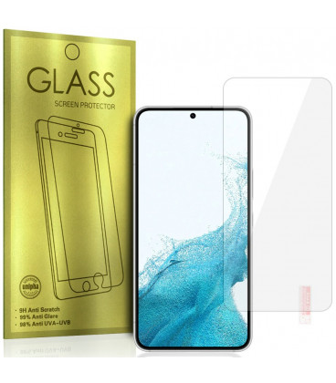 Apsauginis grūdintas stiklas Samsung Galaxy S22 telefonui "Tempered Glass GOLD"