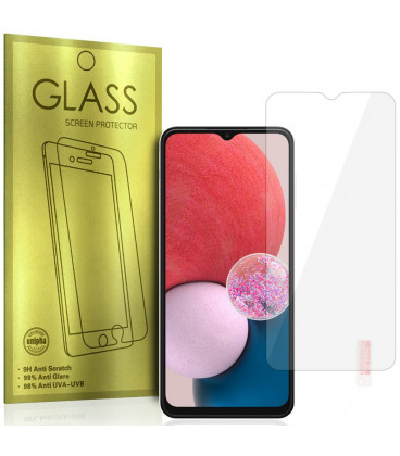 Apsauginis grūdintas stiklas Samsung Galaxy A14 4G / 5G telefonui " Tempered Glass GOLD"