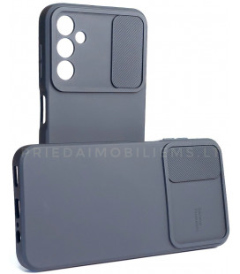 Juodas dėklas su kameros apsauga Samsung Galaxy A14 4G / 5G telefonui "Camshield Soft"