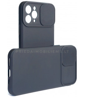 Juodas dėklas su kameros apsauga Apple iPhone 11 Pro telefonui "Camshield Soft"