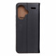 Juodas odinis atverčiamas dėklas Xiaomi Redmi Note 13 Pro Plus 5G telefonui "Leather case SMART PRO"