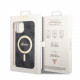 Juodas dėklas Apple iPhone 15 telefonui "Guess IML 4G MagSafe Case"