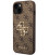 Rudas dėklas Apple iPhone 15 telefonui "Guess PU 4G Metal Logo Case"