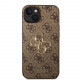 Rudas dėklas Apple iPhone 15 telefonui "Guess PU 4G Metal Logo Case"