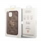 Rudas dėklas Apple iPhone 15 telefonui "Guess PU 4G Metal Logo Case"