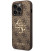 Rudas dėklas Apple iPhone 15 Pro Max telefonui "Guess PU 4G Metal Logo Case"