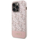 Rožinis dėklas Apple iPhone 13 Pro Max telefonui "Guess PU G Cube MagSafe Case"