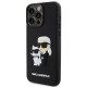 Juodas dėklas Apple iPhone 13 Pro Max telefonui "Karl Lagerfeld 3D Rubber Karl and Choupette Case"