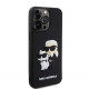 Juodas dėklas Apple iPhone 13 Pro Max telefonui "Karl Lagerfeld 3D Rubber Karl and Choupette Case"