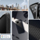 Matinis juodas dėklas Google Pixel 8A telefonui "Spigen Liquid Air"