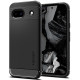 Matinis juodas dėklas Google Pixel 8A telefonui "Spigen Rugged Armor"