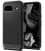 Matinis juodas dėklas Google Pixel 8A telefonui "Spigen Rugged Armor"