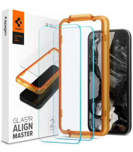 Apsauginis grūdintas stiklas Google Pixel 8A telefonui "Spigen AlignMaster Glas tR 2-Pack"