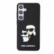 Juodas dėklas Samsung Galaxy S24 Plus telefonui "Karl Lagerfeld 3D Rubber Karl and Choupette Case"