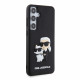 Juodas dėklas Samsung Galaxy S24 Plus telefonui "Karl Lagerfeld 3D Rubber Karl and Choupette Case"