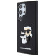 Juodas dėklas Samsung Galaxy S24 Ultra telefonui "Karl Lagerfeld 3D Rubber Karl and Choupette Case"