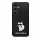 Juodas dėklas Samsung Galaxy S24 telefonui "Karl Lagerfeld Liquid Silicone Choupette NFT Case"