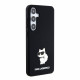 Juodas dėklas Samsung Galaxy S24 Plus telefonui "Karl Lagerfeld Liquid Silicone Choupette NFT Case"