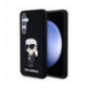 Karl Lagerfeld Liquid Silicone Ikonik NFT Case for Samsung Galaxy S24 Black