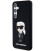 Juodas dėklas Samsung Galaxy S24 telefonui "Karl Lagerfeld Liquid Silicone Ikonik NFT Case"