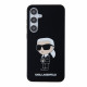 Juodas dėklas Samsung Galaxy S24 telefonui "Karl Lagerfeld Liquid Silicone Ikonik NFT Case"