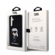 Juodas dėklas Samsung Galaxy S24 Plus telefonui "Karl Lagerfeld Liquid Silicone Ikonik NFT Case"