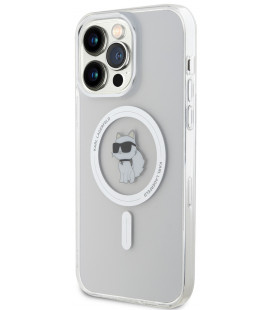 Skaidrus dėklas Apple iPhone 15 Pro Max telefonui "Karl Lagerfeld IML Choupette MagSafe Case"