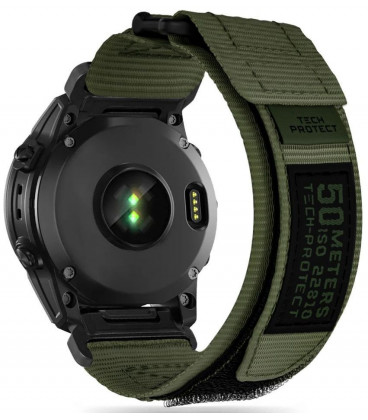 Žalia apyrankė Garmin Fenix 5 / 6 / 6 PRO / 7 laikrodžiui "Tech-Protect Scout Pro"