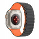 Juoda / oranžinė apyrankė Apple Watch 6 / 7 / 8 / 9 / SE / Ultra 1 / 2 (42 / 44 / 45 / 49 mm) laikrodžiui "Tech-Protect Iconband