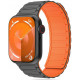 Pilka / oranžinė apyrankė Apple Watch 6 / 7 / 8 / 9 / SE / Ultra 1 / 2 (42 / 44 / 45 / 49 mm) laikrodžiui "Tech-Protect Iconband