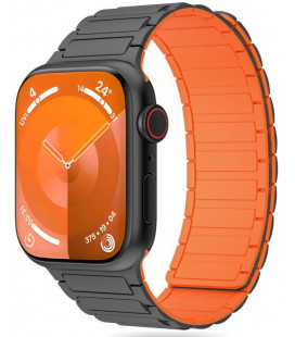 Pilka / oranžinė apyrankė Apple Watch 6 / 7 / 8 / 9 / SE / Ultra 1 / 2 (42 / 44 / 45 / 49 mm) laikrodžiui "Tech-Protect Iconband