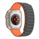 Pilka / oranžinė apyrankė Apple Watch 6 / 7 / 8 / 9 / SE / Ultra 1 / 2 (42 / 44 / 45 / 49 mm) laikrodžiui "Tech-Protect Iconband