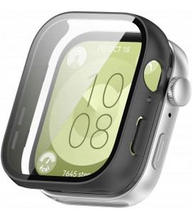 Juodas dėklas Huawei Watch Fit 3 laikrodžiui "Tech-Protect Defense360"