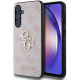 Rožinis dėklas Samsung Galaxy A55 5G telefonui "Guess PU 4G Metal Logo Case"