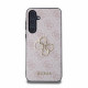 Rožinis dėklas Samsung Galaxy A55 5G telefonui "Guess PU 4G Metal Logo Case"