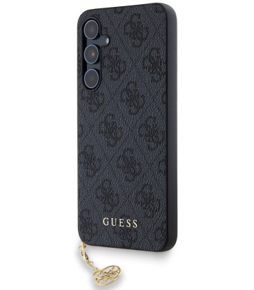 Pilkas dėklas Samsung Galaxy A55 5G telefonui "Guess 4G Charms Case"