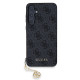 Pilkas dėklas Samsung Galaxy A55 5G telefonui "Guess 4G Charms Case"