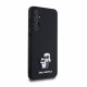 Juodas dėklas Samsung Galaxy A55 5G telefonui "Karl Lagerfeld PU Saffiano Metal Karl and Choupette Case"